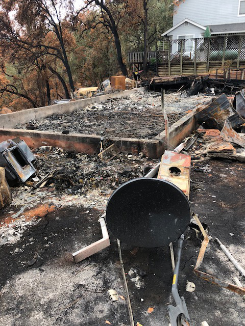 Returning home after California wildfire